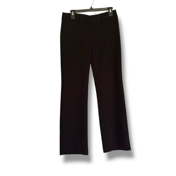 Loft Marisa Trouser Black Straight Leg Size 4 Career Minimalist - Picture 1 of 8